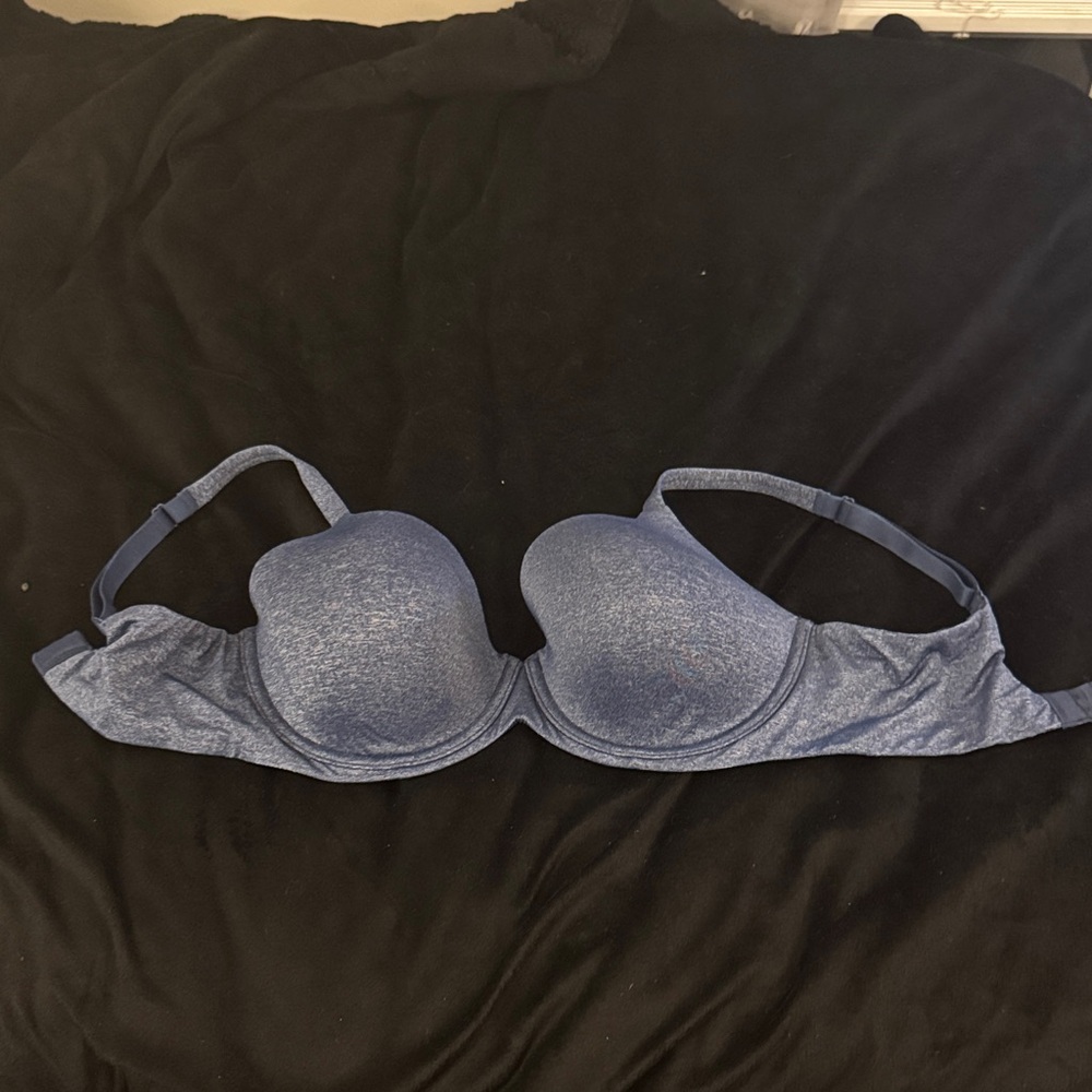 Ambrielle Heathered Blue Bra